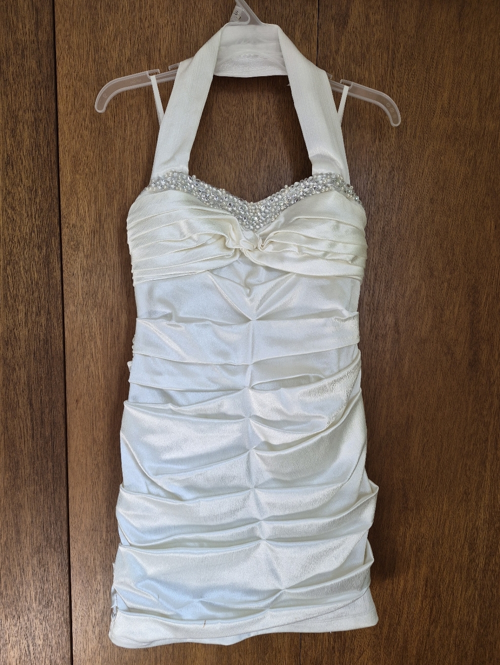 Satin Halter Mini Dress M